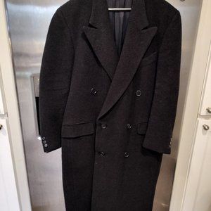 Giorgio Armani full-length wool winter trench coat